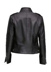 Black Leather Motorcycle Jacket